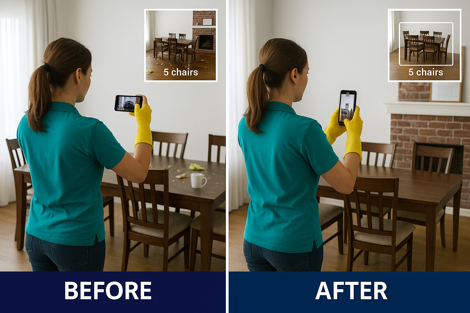 Before and after comparison showing compliance documentation with VidProof